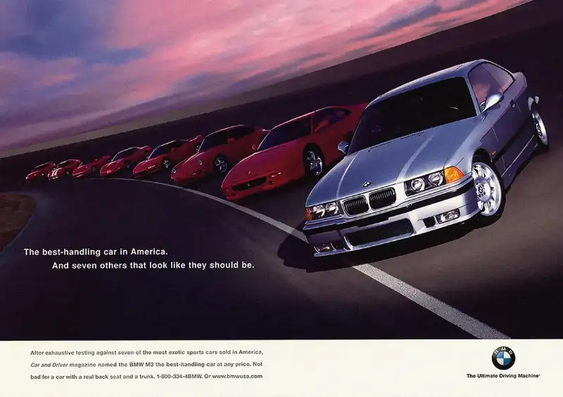 Vintage auto ad: BMW, The Best Handling Car in America, and Seven Others that Look Like They Should Vintage auto ad: BMW, The Best Handling Car in America, and Seven Others that Look Like They Should Be.